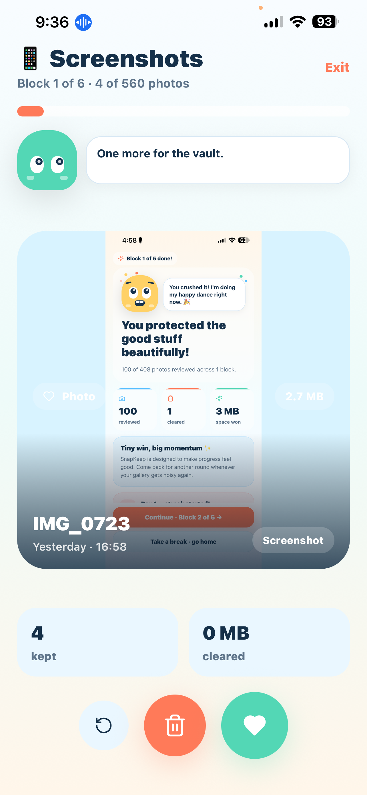 Bulk delete old screenshots on iPhone with SnapKeep